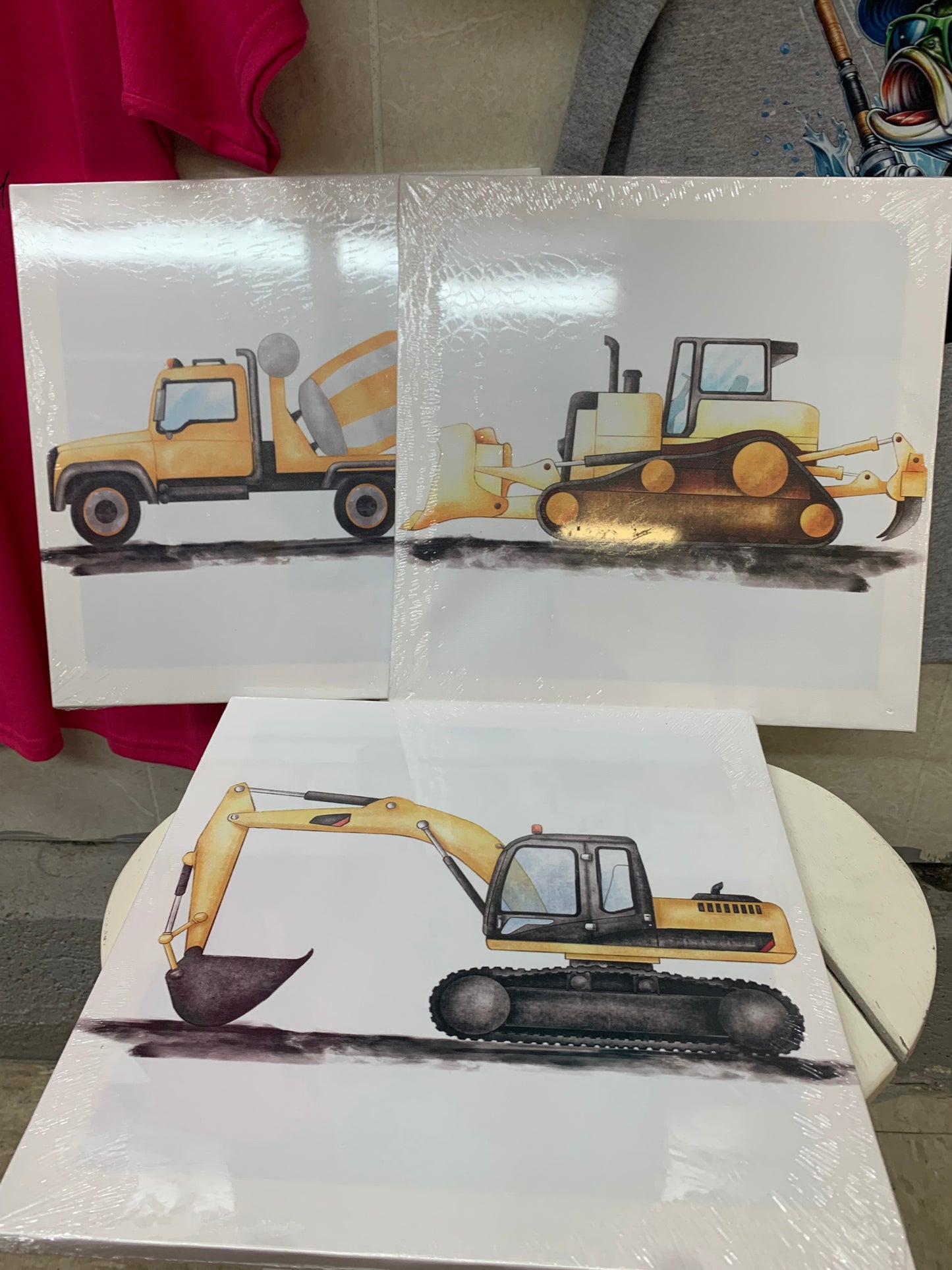 Construction Canvas 3pk