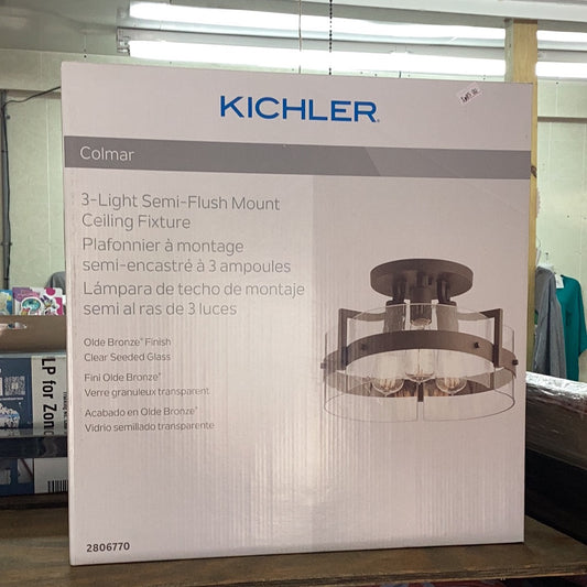 Kichler 3-Light 225 Total Watts, Brushed Nickel