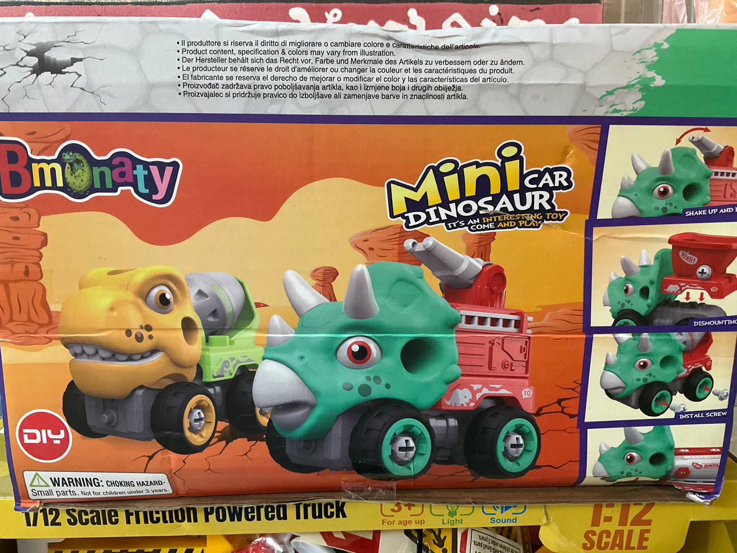 Mini Car Dinosaur