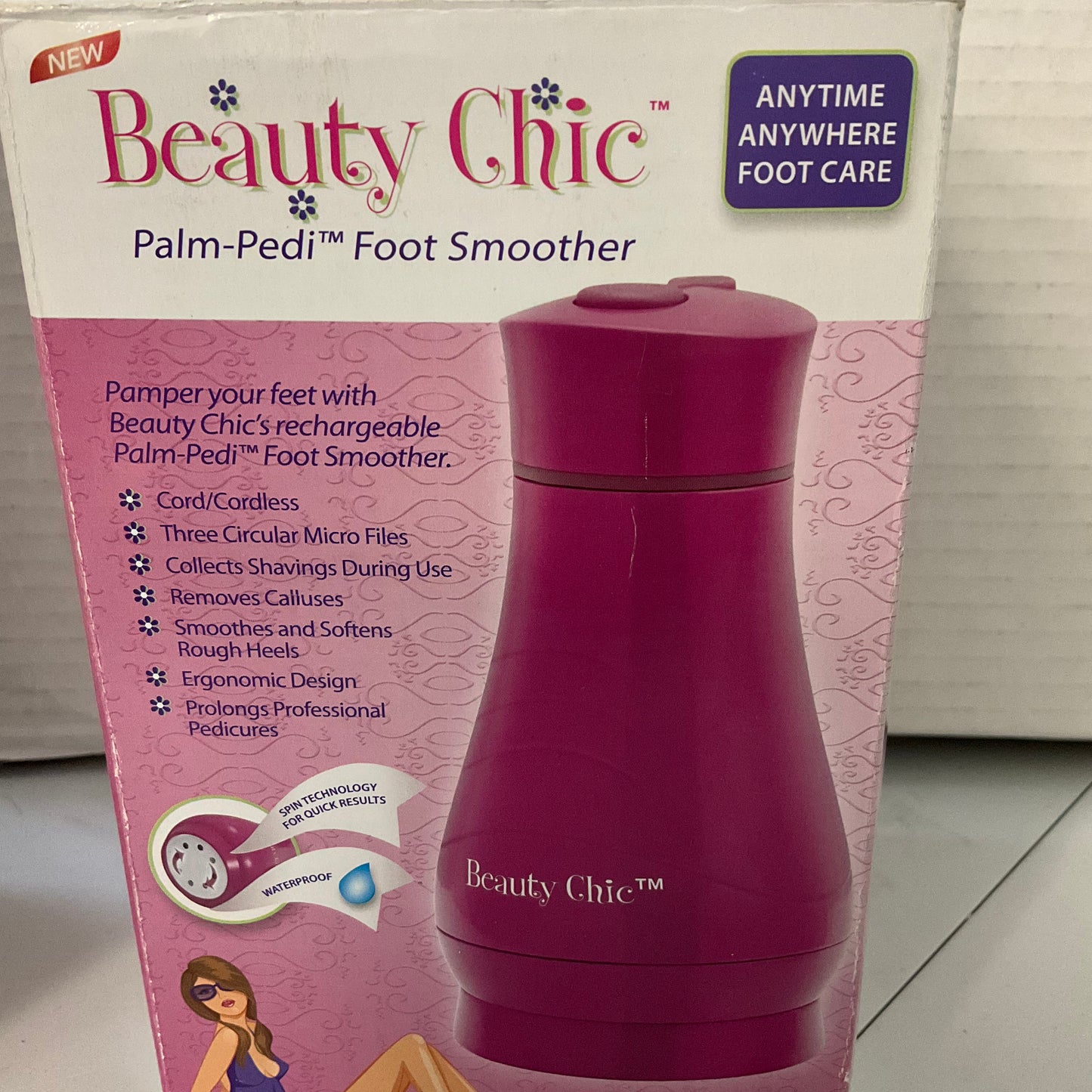 Beauty Chic Palm Pedi Foot Smoother