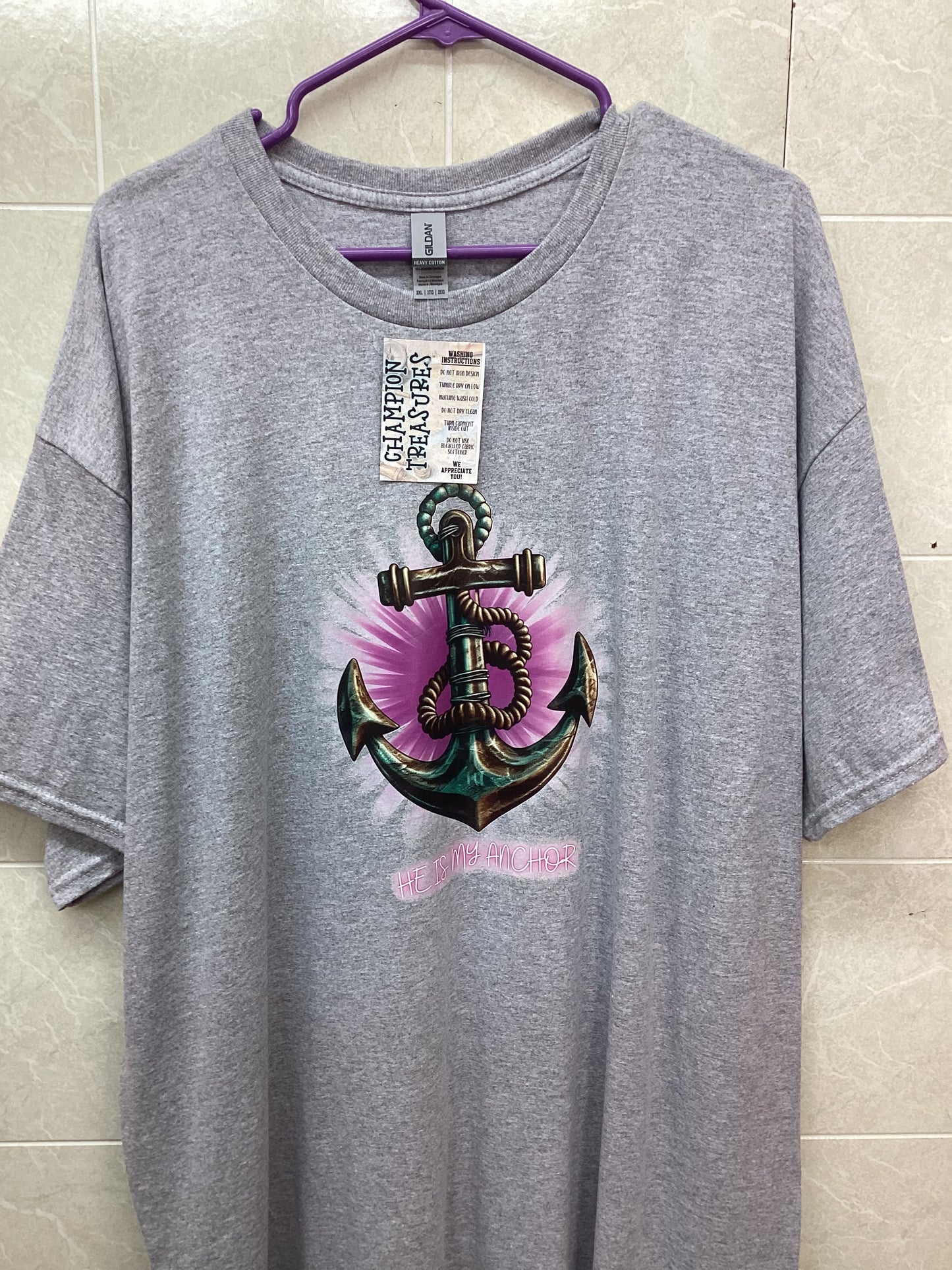 He  Is My Anchor Pink