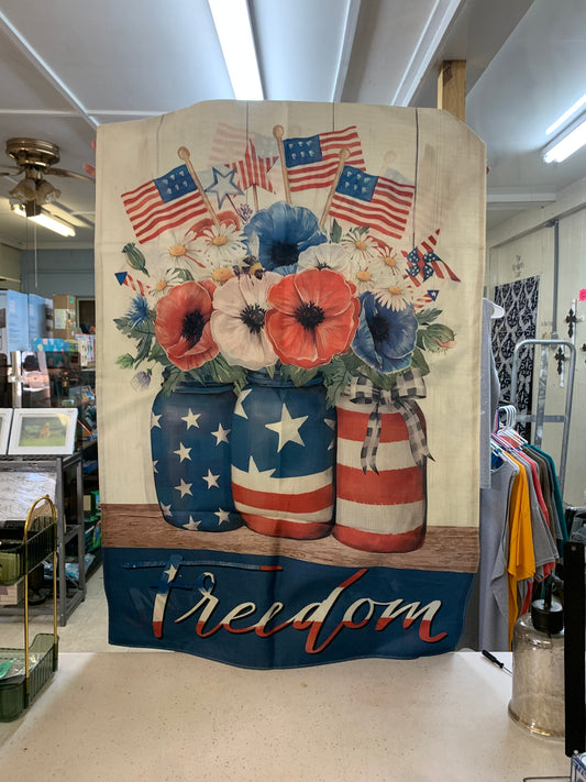 Freedom yard or garden flag
