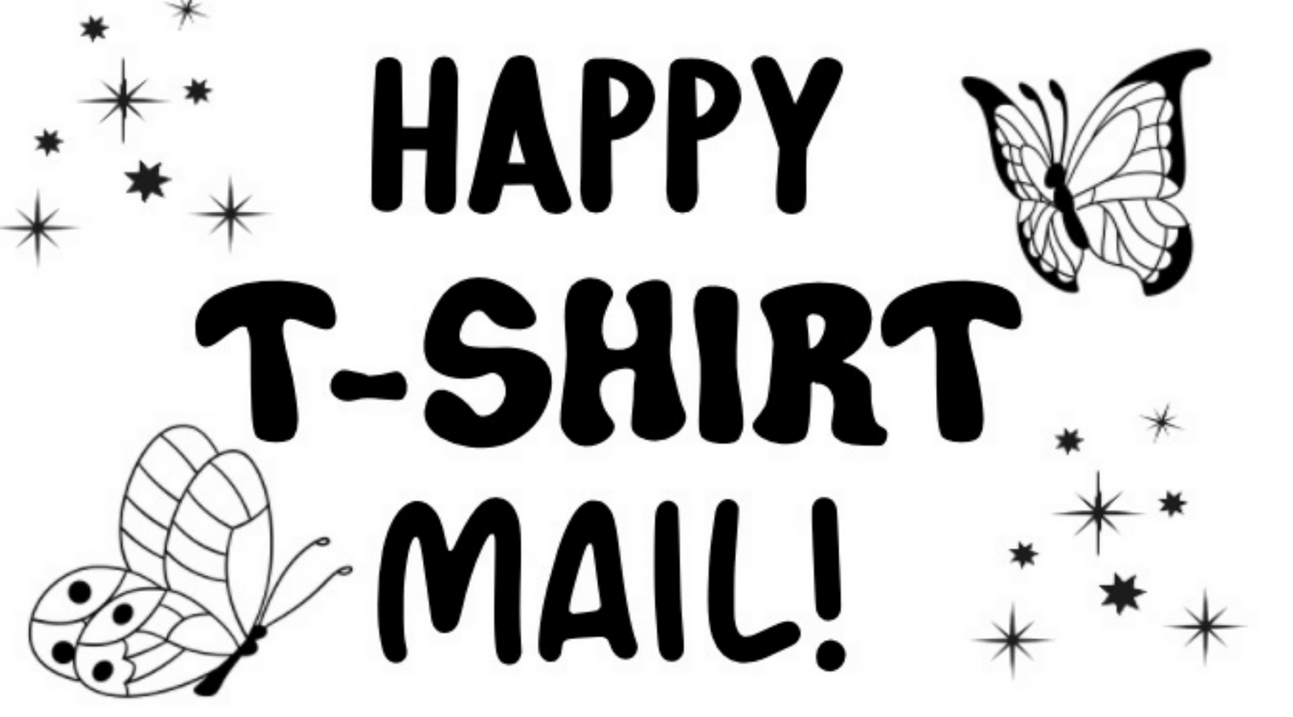 Happy T-Shirt Mail Butterflies