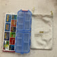 Travel pill case and labels