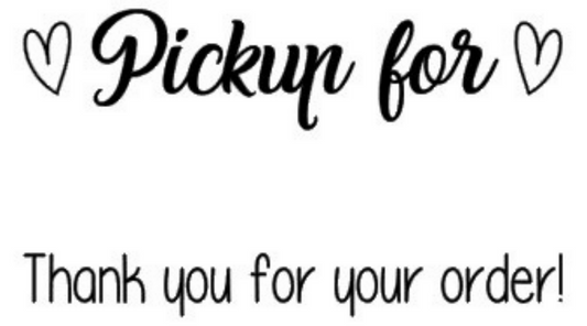 Pick Up For Hearts - Thank You For Your Order